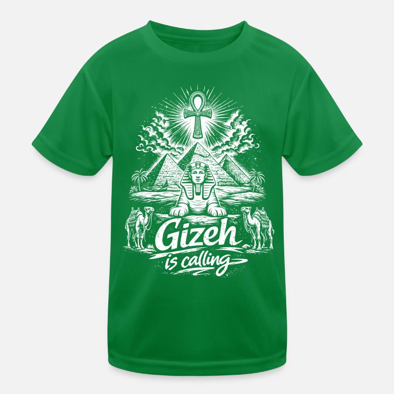 Gizeh appelle le voyage des pyramides d’Égypte T-shirt sport Enfant