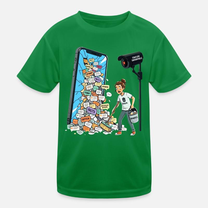 Contrôle du chat Non merci Liberté d’expression Censure T-shirt sport Enfant