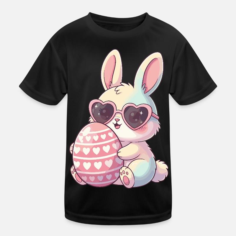 Herzblick Bunny Osterei Kinder Funktions-T-Shirt