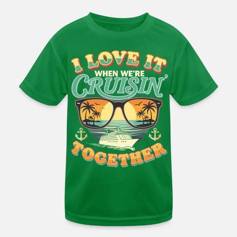 Kreuzfahrt Kreuzfahrtschiff Kreuzfahrturlaub Kinder Funktions-T-Shirt