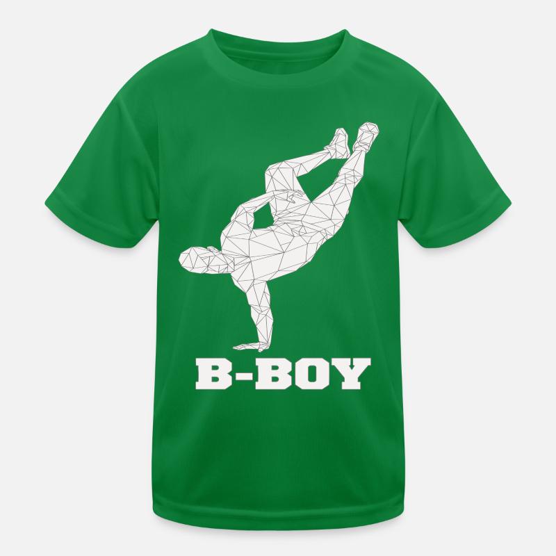 Breakdance B-Boy Street Dance Hip Hop Kids Functional T-Shirt