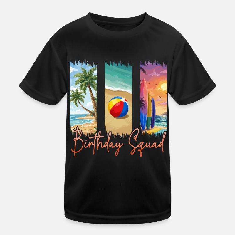Croisière d’été sur la plage Birthday Squad T-shirt sport Enfant