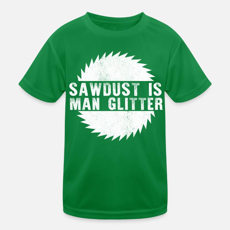 Sawdust Man Glitzerhemd Kinder Funktions-T-Shirt