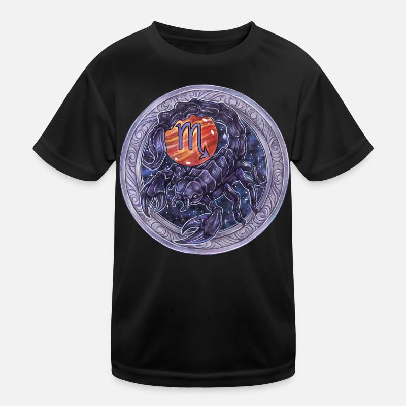 Zodiac Sign Zodiac Scorpio Scorpio Gift Kids Functional T-Shirt