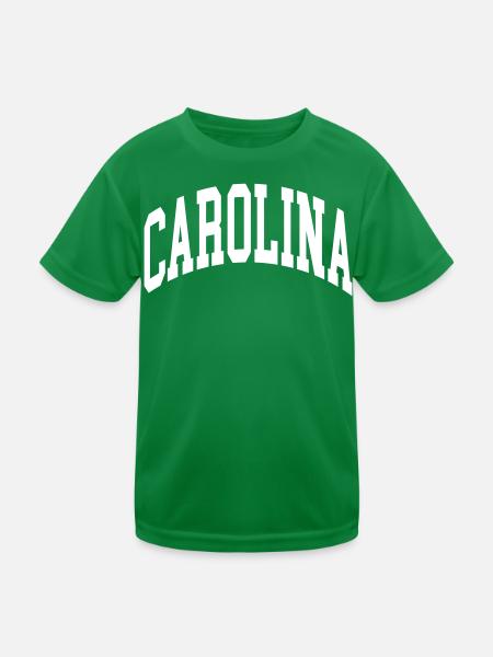 Carolina - Kinder Funktions-T-Shirt - Kelly Green - Vorne