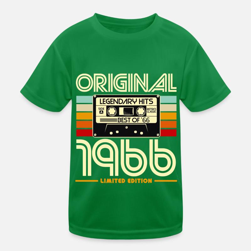 Original 1966 Cassette Retro Kids Functional T-Shirt