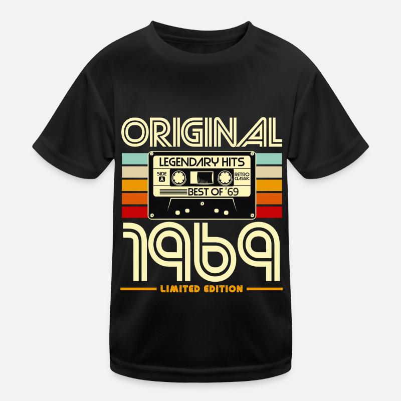 Originale Retro-Kassette von 1969 Kinder Funktions-T-Shirt