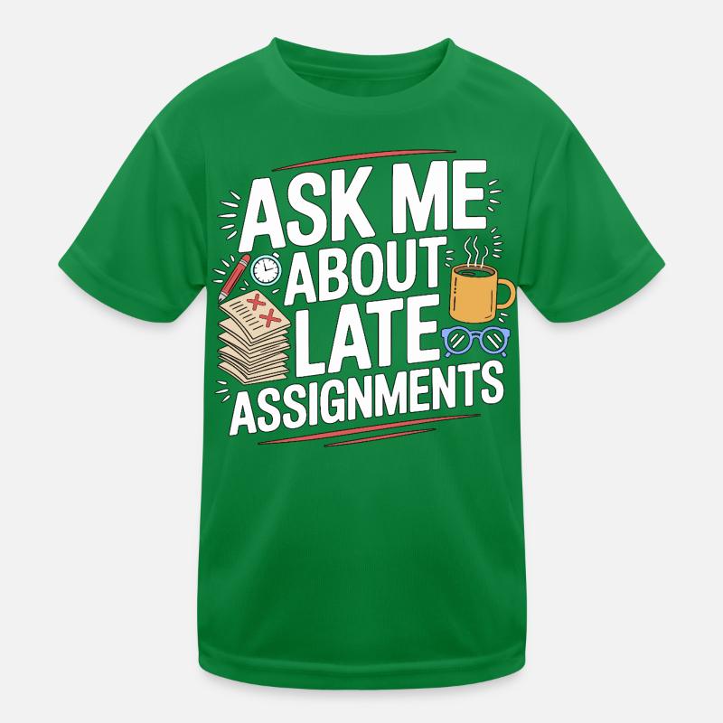Professeur de lycée Demandez-moi des sujets de la matière T-shirt sport Enfant