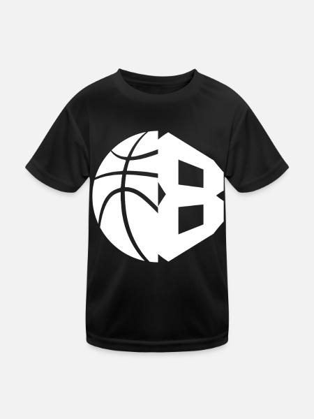 NR. 8 BASKETBALL NUMMER 8 BASKETBALL 8. GEBURTSTAG - Kinder Funktions-T-Shirt - Schwarz - Vorne