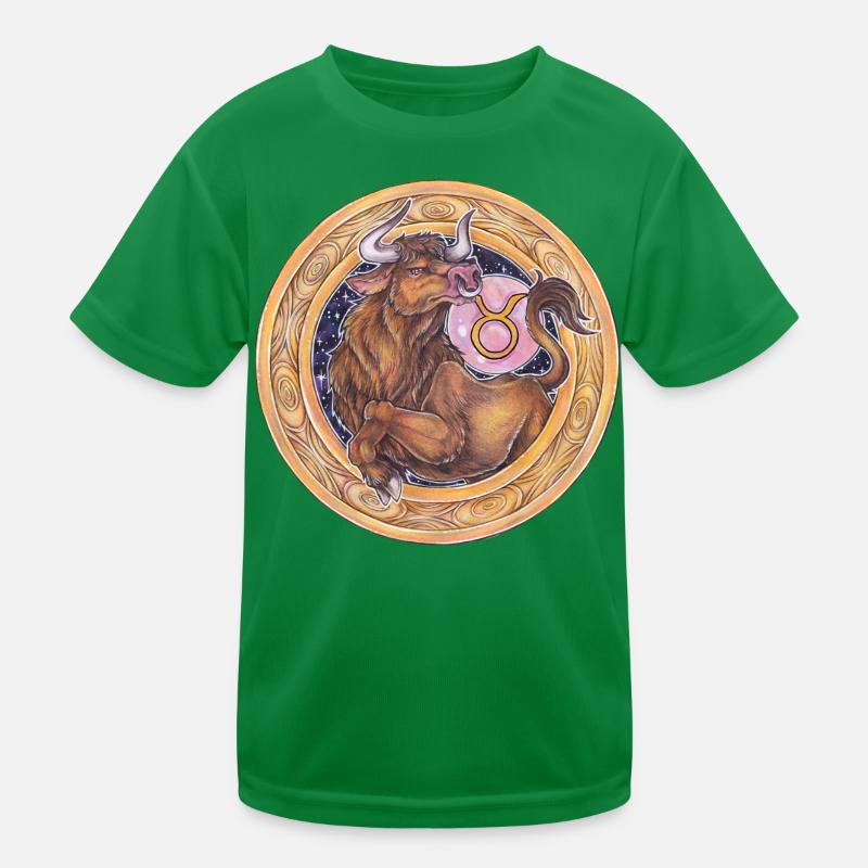 Zodiac Sign Sternzeichen Stier Taurus Geschenk Kinder Funktions-T-Shirt