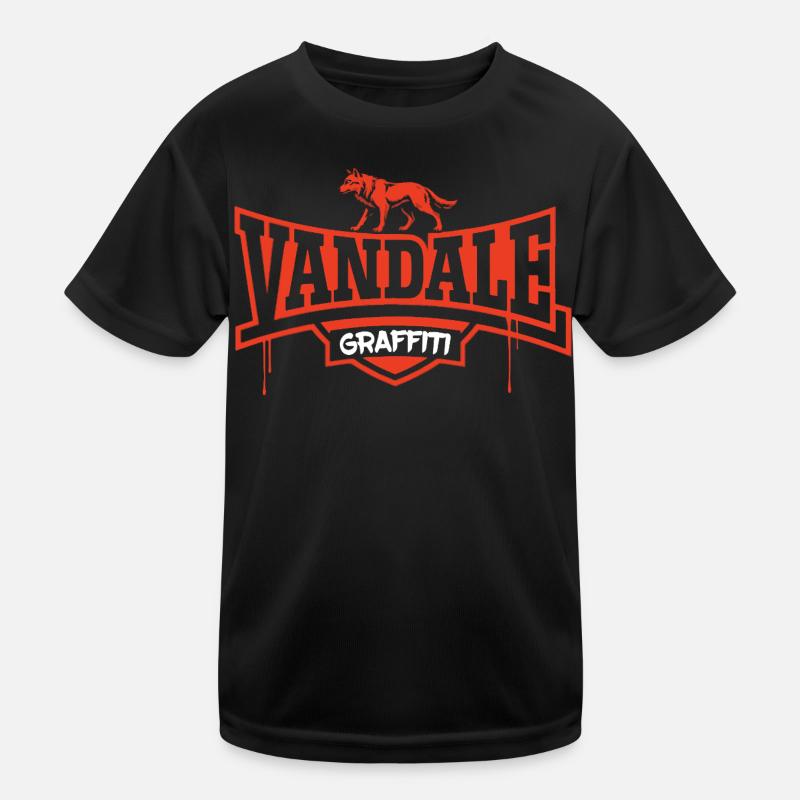 Graffiti-Vandalin Kinder Funktions-T-Shirt