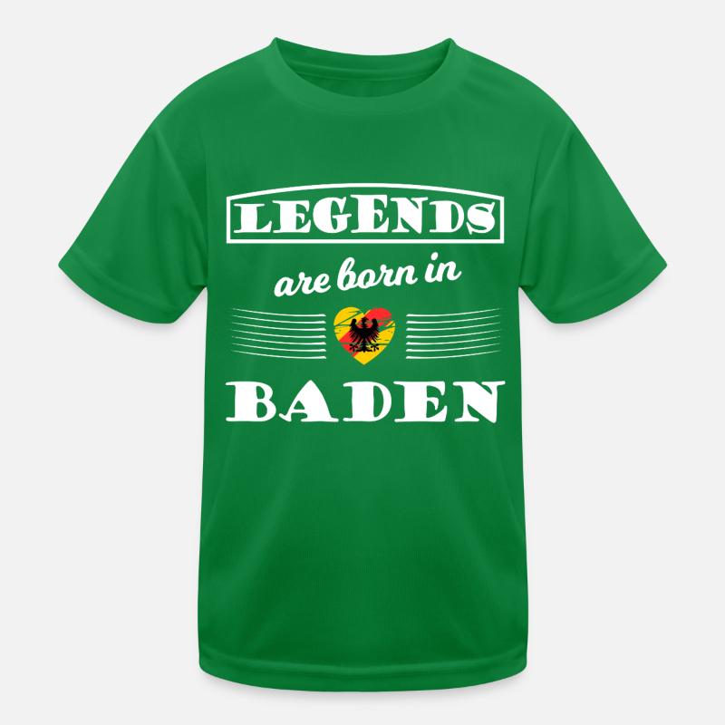 Legenden geboren in Baden Kinder Funktions-T-Shirt