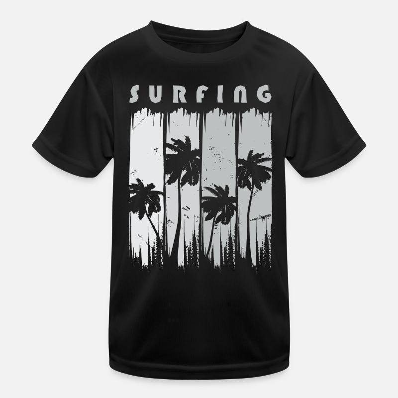Surf Surfen Surfer Kinder Funktions-T-Shirt