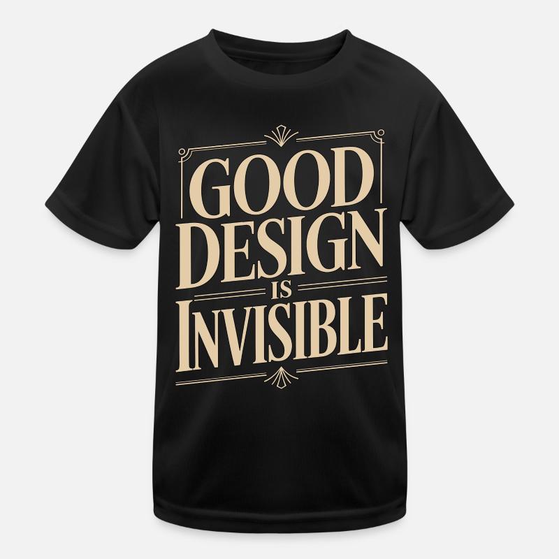 Logo Designer Good Design Is Digital Designer Kids Functional T-Shirt