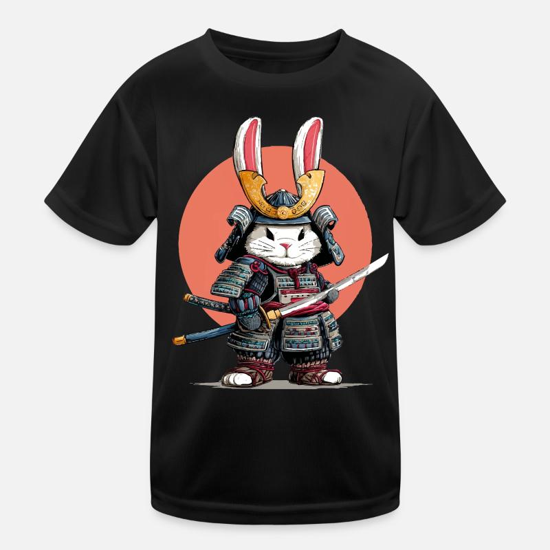 Guerrier Samouraï Lapin T-shirt sport Enfant