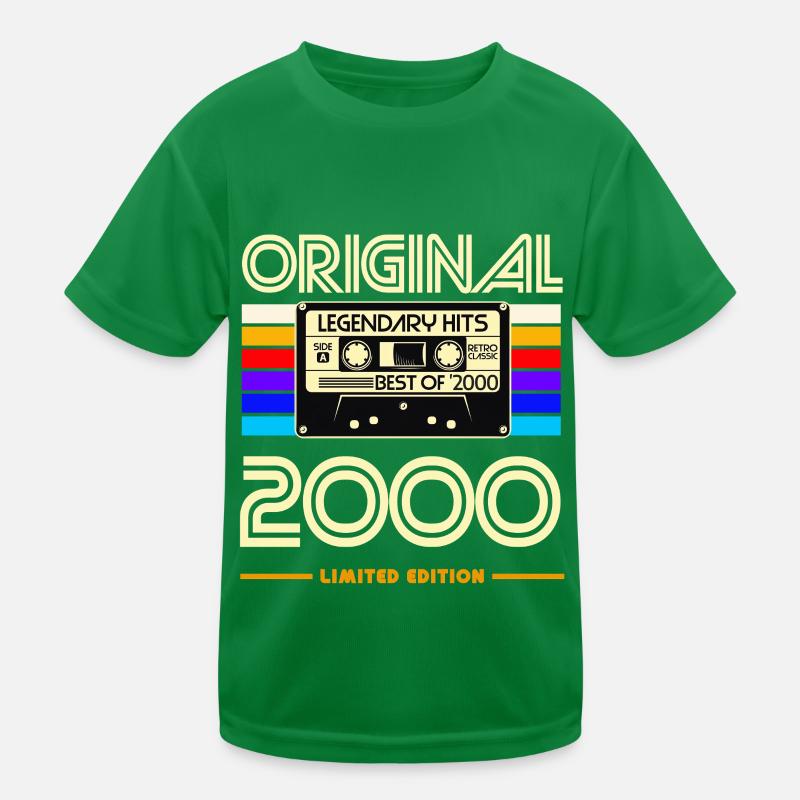 Original 2000 Nostalgia Cassette Limited Kinder Funktions-T-Shirt