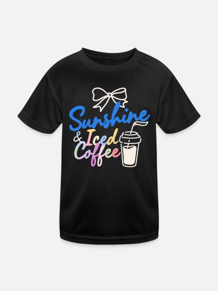 Vacances d’été au soleil - T-shirt sport Enfant - noir - Devant