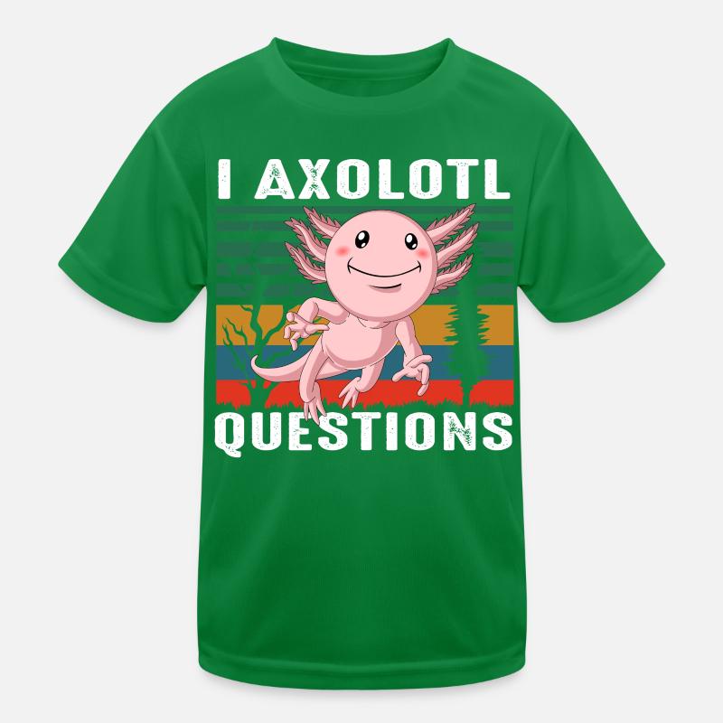 Axolotl Animal Lover Gift Art Kids Functional T-Shirt