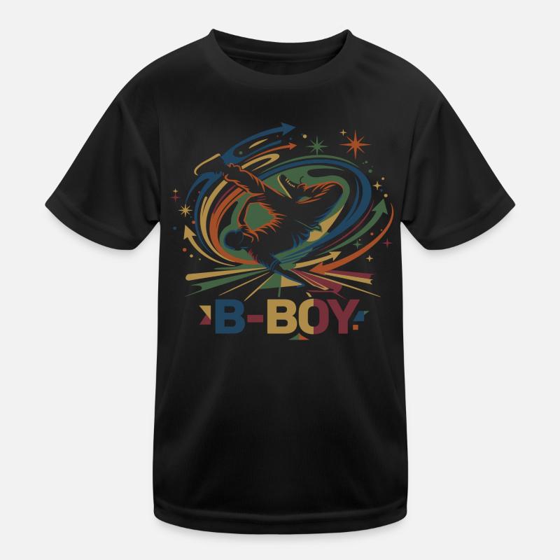 Breakdance B-Boy Graffiti Streetdance Kinder Funktions-T-Shirt
