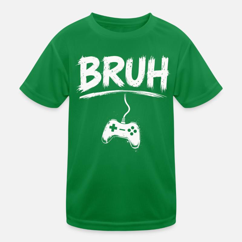BRUH Gaming Controller Splash Kids Functional T-Shirt