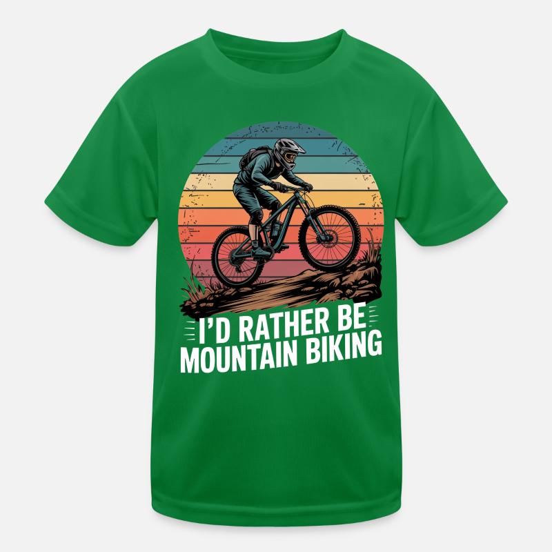 VTT, Descente, Action du cyclisme T-shirt sport Enfant
