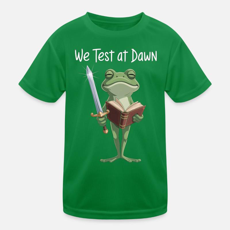 Lecture du Chevalier Grenouille à l’aube T-shirt sport Enfant
