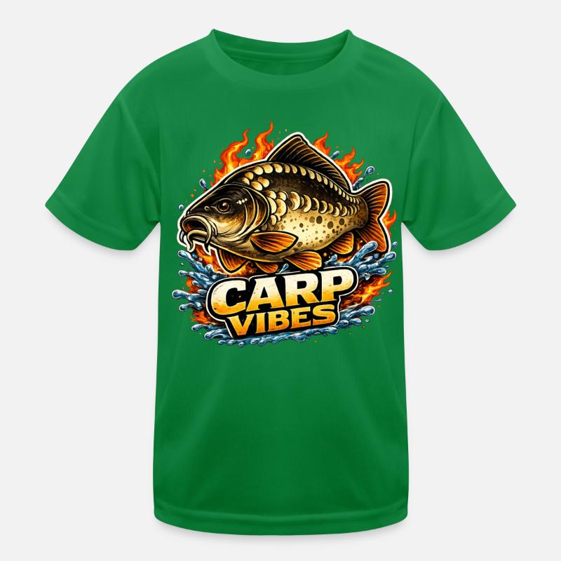Karpfen-Vibes Kinder Funktions-T-Shirt