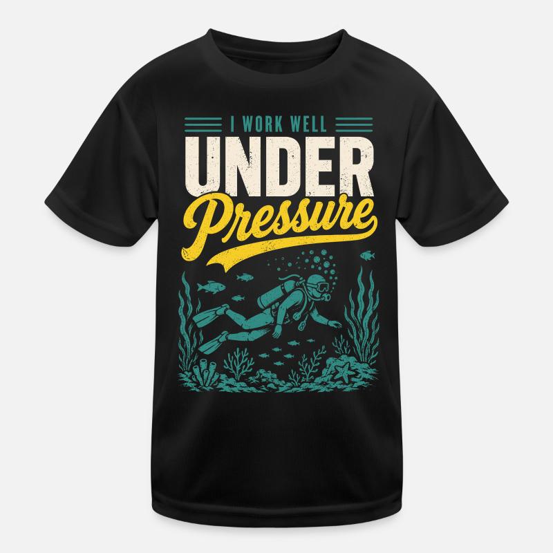 Diver Under Pressure Shirt Kids Functional T-Shirt