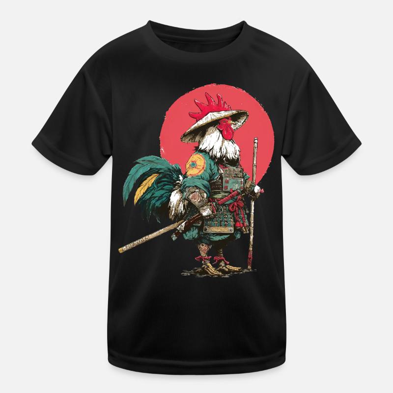 Samouraï Coq en armure T-shirt sport Enfant