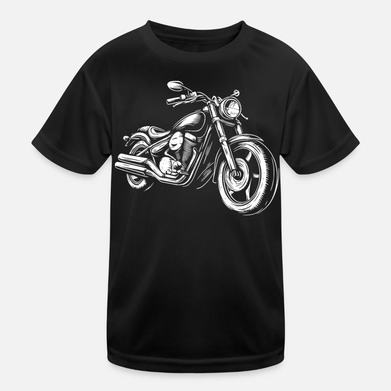Motorcycle Motorcycle Rider Kids Functional T-Shirt