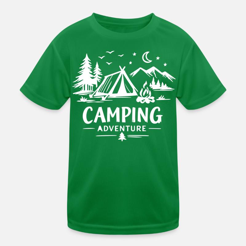Camping Adventure Kinder Funktions-T-Shirt