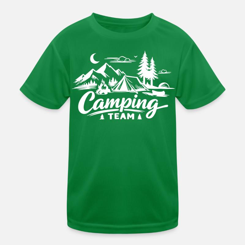 Camping Team Kinder Funktions-T-Shirt