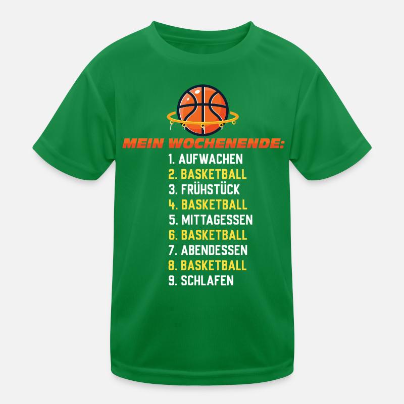Basketball Weekend – Geschenkidee Kinder Funktions-T-Shirt