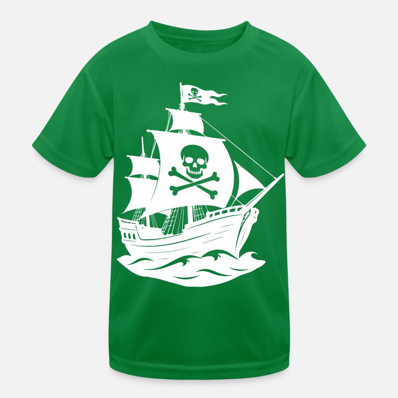 Pirate ship Kids Functional T-Shirt