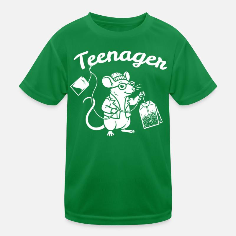 Teenage Mouse Scientist Kids Functional T-Shirt