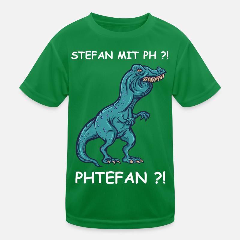 Blauer Dino mit Kick | Stefan Kinder Funktions-T-Shirt