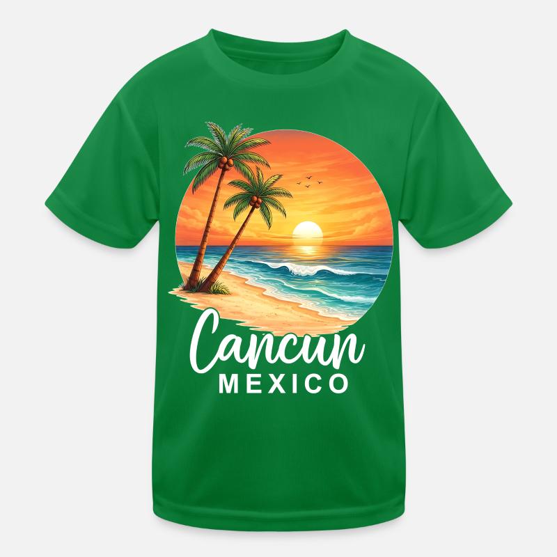Cancun Mexico Kinder Funktions-T-Shirt