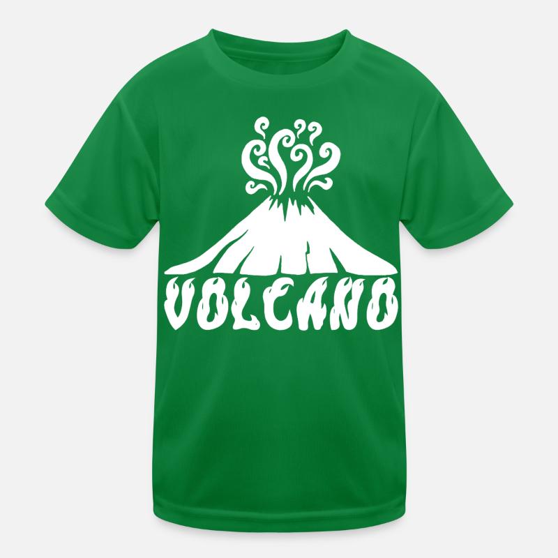 White Volcano Kids Functional T-Shirt