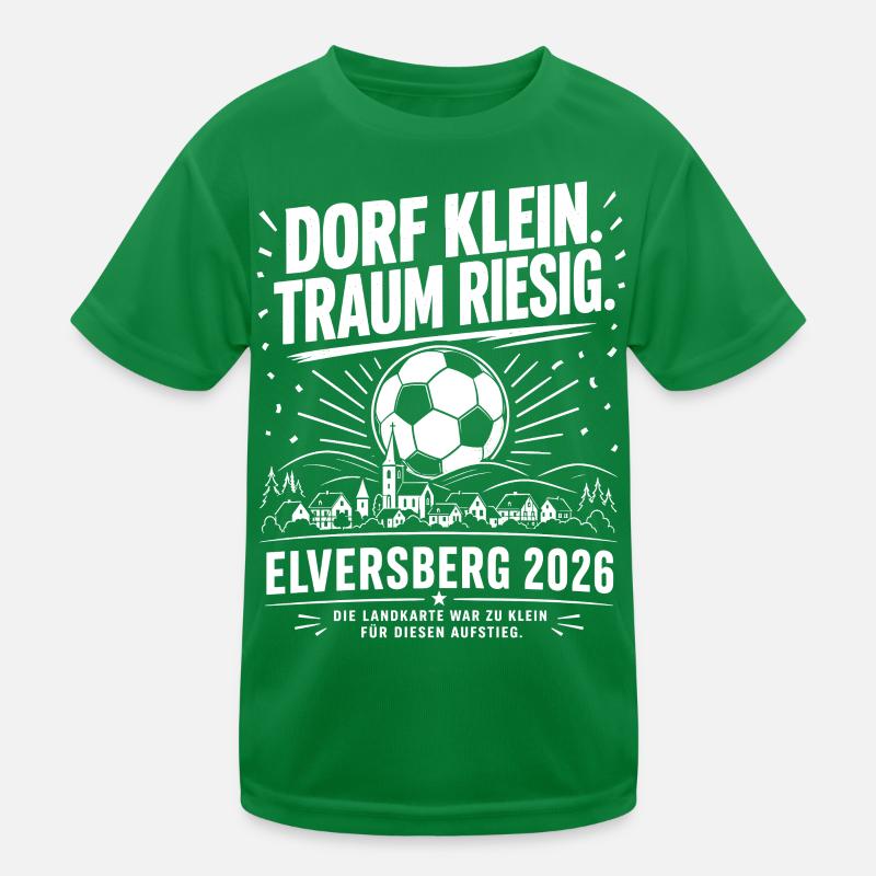 Dorf klein. Traum riesig. Kinder Funktions-T-Shirt