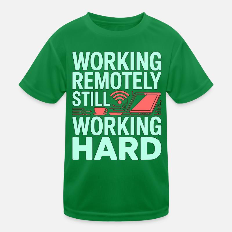 Remote Developer Working Remotely Web Programmer Kinder Funktions-T-Shirt