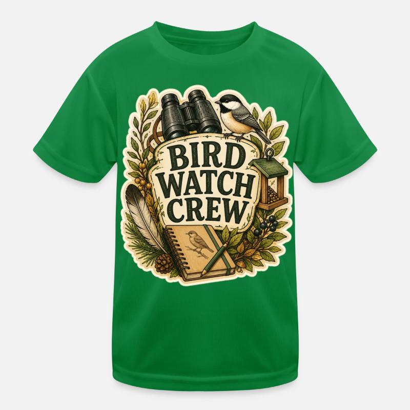BIRD WATCH CREW Clouds Kids Functional T-Shirt