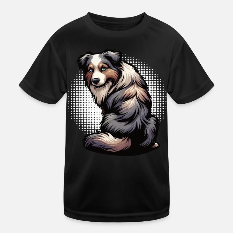 Australian Shepherd Aussie Aussiebesitzer Aussies Kinder Funktions-T-Shirt