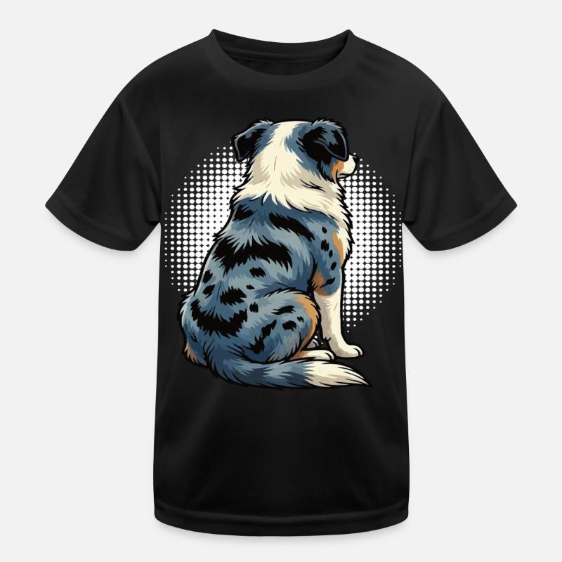 Australian Shepherd Aussie Aussiebesitzer Aussies Kinder Funktions-T-Shirt