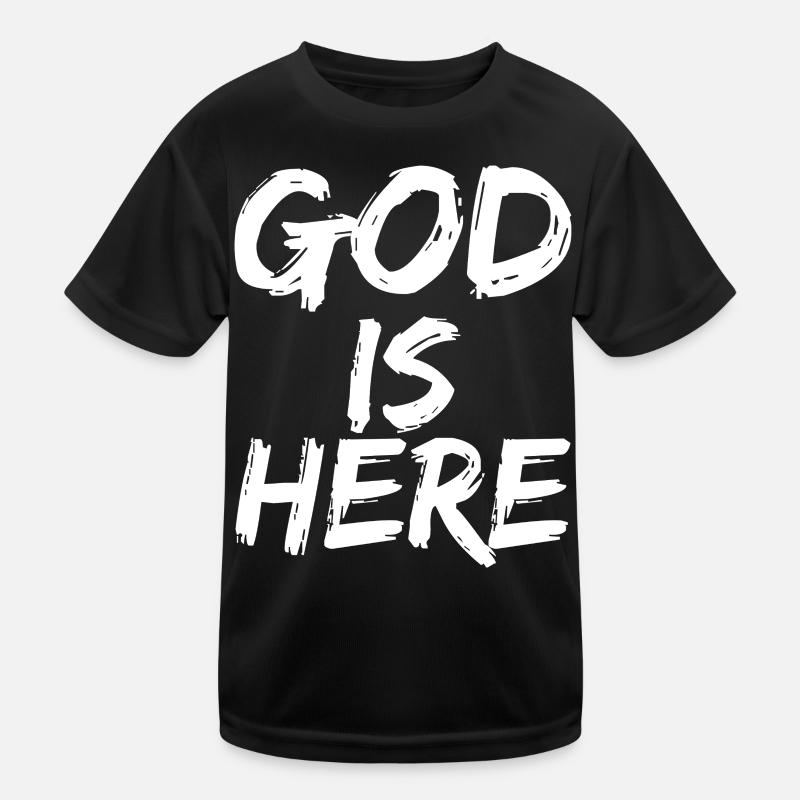 god is here Kids Functional T-Shirt