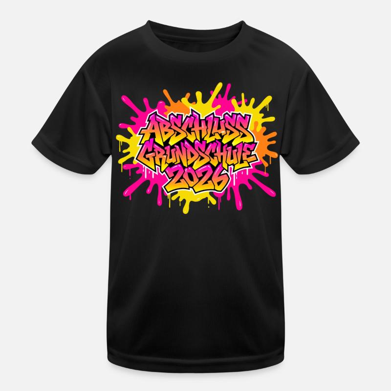 Elementary School Graduation 2026 Graffiti Kids Functional T-Shirt