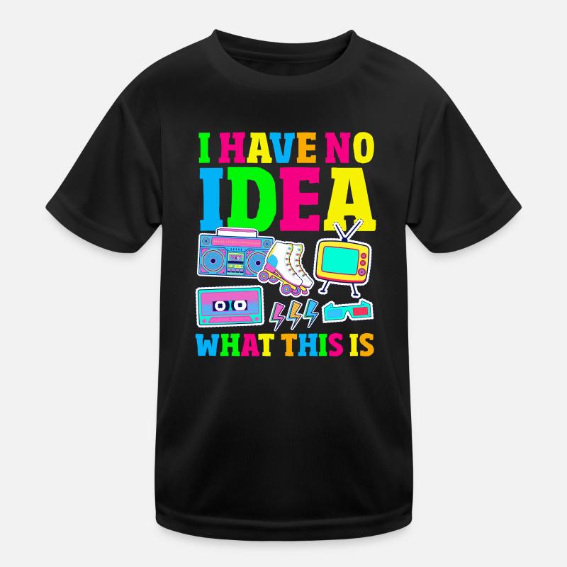Retro Back to the 80s Vintage Design Kids Functional T-Shirt