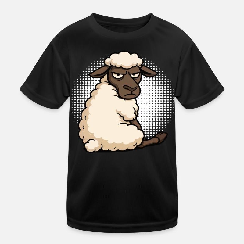 Schaf Schafe Schäfer Schafhalter Schafbock Kinder Funktions-T-Shirt