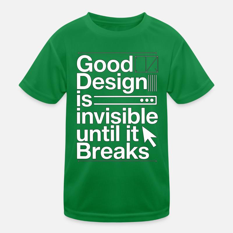 UX/UI Designer Good Design Is User Experience Kinder Funktions-T-Shirt