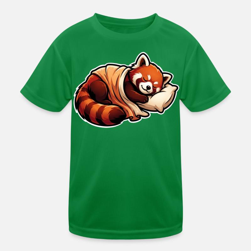 Panda Rouge Endormi T-shirt sport Enfant
