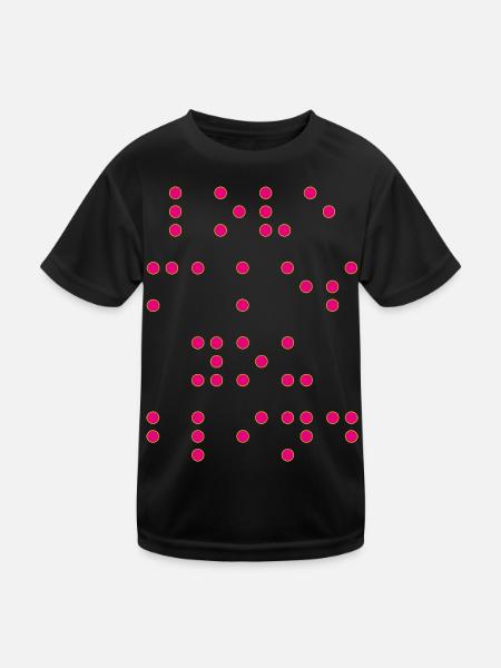 Love_makes_you-- - T-shirt sport Enfant - noir - Devant